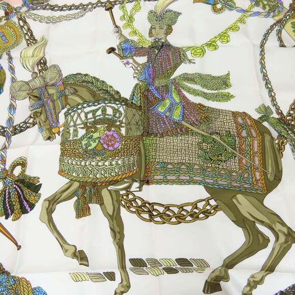 HERMES Authentic Pink Silk Scarf - Picture 2 of 10